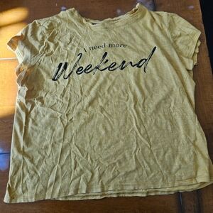 Women's small Blvd t-shirt "I need more weekend"